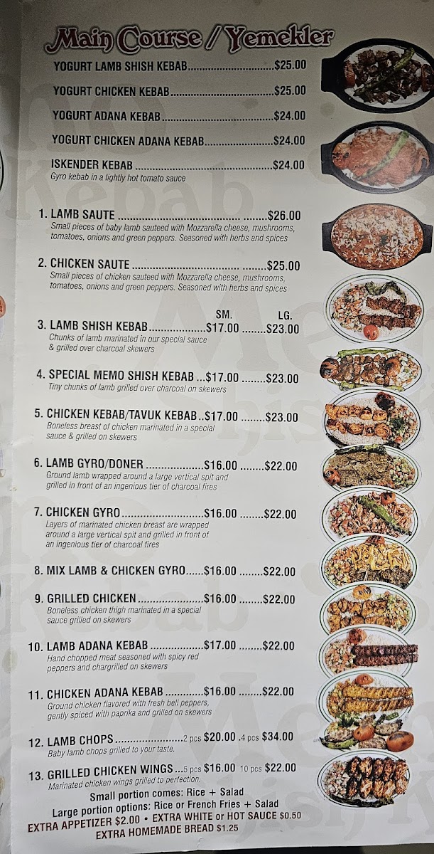 Memo Shish Kebab Menu - Image 4